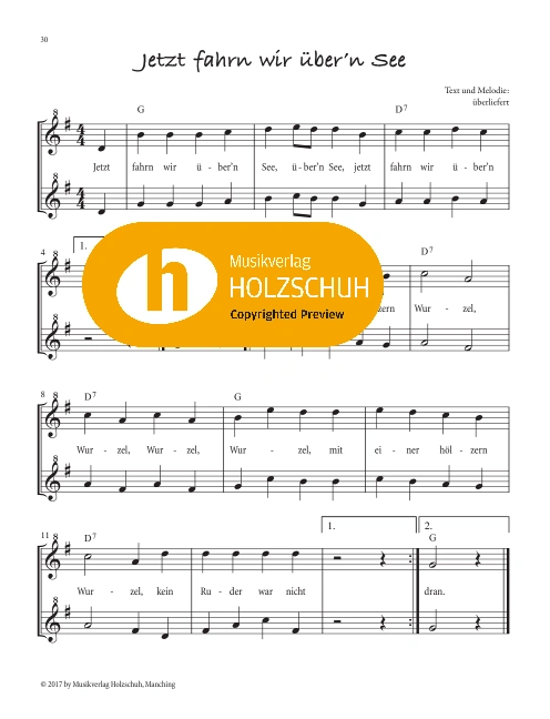 Jetzt fahrn wir übern See